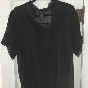 Torrid sheer black top